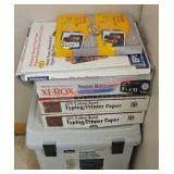 Office Supplies: Paper, file box,ect  (office)