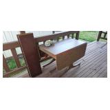 Wood Table with no chairs (porch)