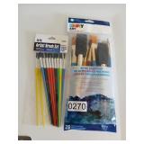 Painting Brush Lot (laundry room)