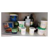 Lard and More on this shelf  (laundry room)