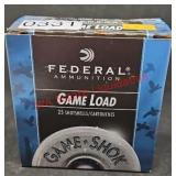 25 Rounds 12GA Federal Ammo Game Load (office)