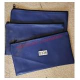 (3) Bank Bags (office)