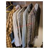 Five XL button down shirts - upstairs