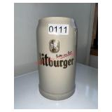 Bitburger beer stein (kitchen)