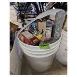 Bucket full of hardware- garage
