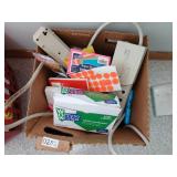 Box Lot: Office Supplies, more (laundry room)