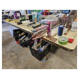 Folding wood table, CONTENTS NOT INCLUDED PICKUP