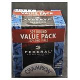 525 Rounds .22 LR Federal Ammo (office)