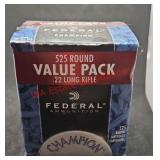 525 Rounds .22 LR Federal Ammo (office)