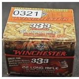 333 Rounds Winchester .22 LR Ammo (office)