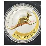 2004 $1 Silver 1 Troy Oz Kangaroo (office)