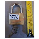 Shurgard padlock with keys - upstairs