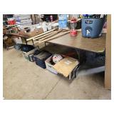 Folding wood table, CONTENTS NOT INCLUDED PICKUP