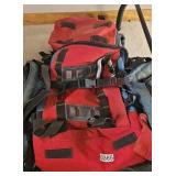 Hiking Pack and Contents: Tarp, Gloves, MRE, etc