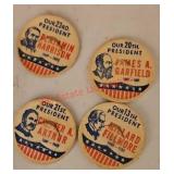 (4) Milk Bottle Caps (office)