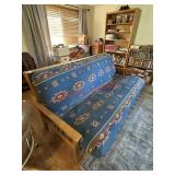 Wood  Futon Couch (dining room)