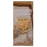 Moda Al Massimo 18K yellow Gold over bronze. Box,