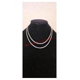 JTV Sterling Silver Herringbone Link 18" and 20"
