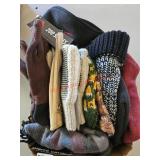 Gloves, hats, and scarves, some new - upstairs