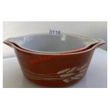 vintage Pyrex "Autumn Harvest" casserole dishes