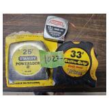 Tape measures- garage