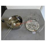 Canning Racks & Food Mill Pot (pantry)