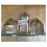 Clear Quartz Crystals (dining room)