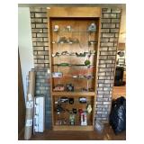 Wood and Glass Display  Shelf