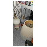 (2) Lamps and Shades (living room)