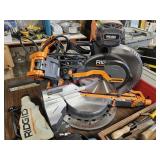 Rigid 12" compound miter saw, like new - garage