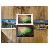 Post Cards and Northern Lights Photos (kitchen)
