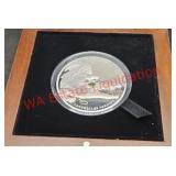2007. Palau Silver .925  Crocodile Coin  Swarovski