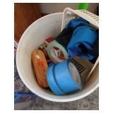 Bucket Lot: Painters Tape, Shoe Care (dining room)