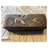 Hand Carved Panpeans Book Box with contents