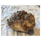 Cluster of orange spessartine garnet crystals