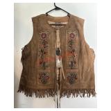 Hand Bead/Stitched NWT Leather Double D Ranch