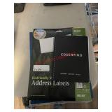 Note pads and printable address labels (dinning