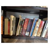 Shelf lot of Good Books         (Back house)