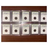 Lot of 10 Authenticated Meteorites 1576AD
