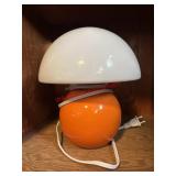 Small Mushroom Shaped Glass Lamp