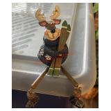 Christmas moose figurine(Dinning room)