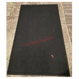 heavy-duty black entrance or utility mat(dinning