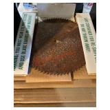 two sawmill circular saw blade (garage)
