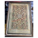 Vtg Framed Small Print art    (Garage)