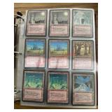 Binder full of magic cards (dinning room)