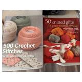 Crocheting and knitting book lot