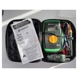 Greenlee Digital Multimeter in case      (back
