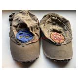 Two Well loved Caps        (back house)