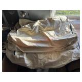 Two Large Zip Up Canvas Bags