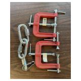 two Husky 2 1/2 in and quick link chain lot